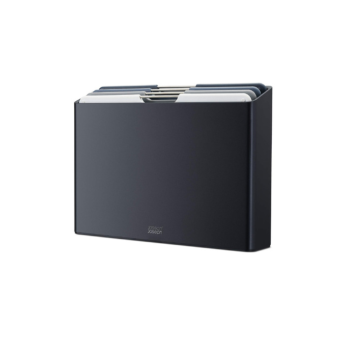 Набір дощок для нарізання Joseph Joseph Folio Graphite (4 шт.) 35.7x26.2 см - Синьо-графітові, з кейсом для зберігання