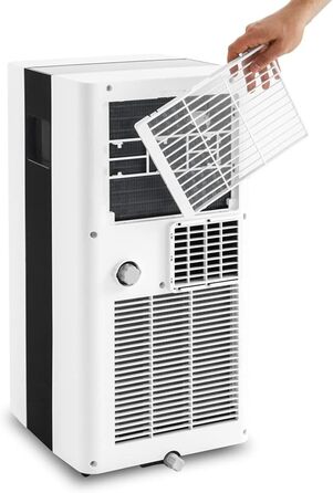 Мобільний кондиціонер TROTEC PAC 2600 X 3-в-1: охолодження, вентиляція, осушення, 2,6 кВт (9000 BTU/год) для приміщень до 34 м², 2 швидкості вентиляції