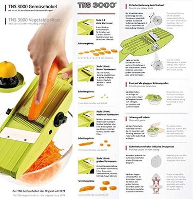Овочерізка TNS 3000 All in One, оригінал, синьо-сіра, Lime