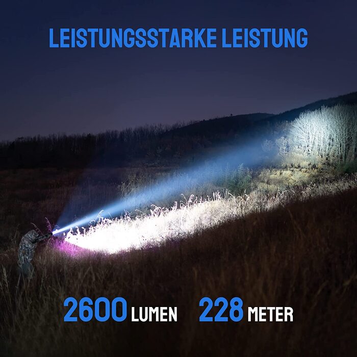 Ліхтарик TrustFire T21R LED 2600 люмен, акумулятор 5000мАг, 5 режимів, IPX8 водонепроникний, тактичний, для кемпінгу, туризму, надзвичайних ситуацій, коричневий