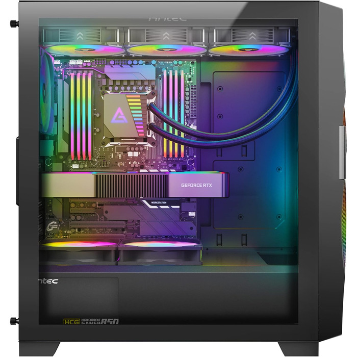 Ігровий корпус Antec DF700 Flux Midi Tower чорний, роздрібна версія, універсальний розмір