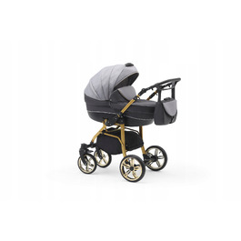 Коляска 3в1 EL-CAR Cosmo Gold, графіт+попіл