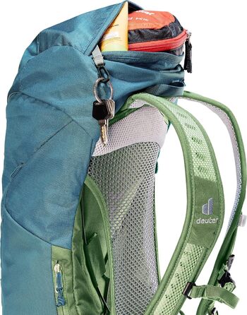 Жіночий туристичний рюкзак Deuter AC Lite 14 SL, 14 л, блакитний/зелений