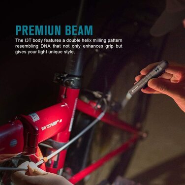 Ліхтарик OLIGHT I3T Mini LED 180 люмен, 60 м, водонепроникний IPX8, компактний, на AAA батарейці, для кемпінгу, полювання, outdoor та екстрених ситуацій (чорний)