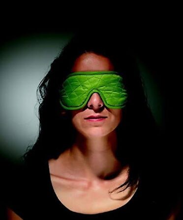 Маска для сну Schlafbrille Eye Shades de Luxe, васабі/сірий, універсальний розмір