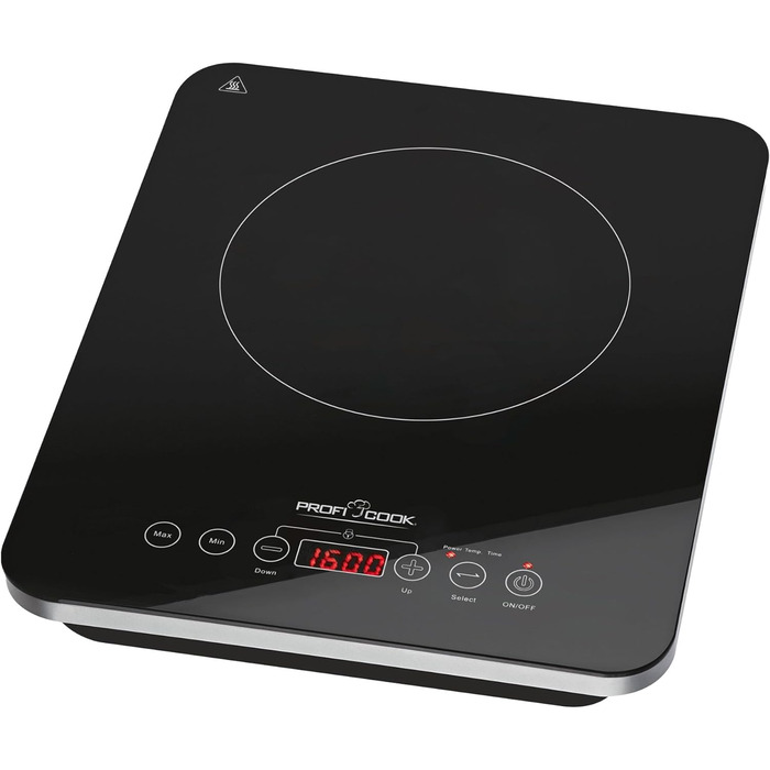 Індукційна плита ProfiCook PC-EKI 1062, сенсорне управління, 10 режимів, таймер, захист від перегріву, енергоощадна