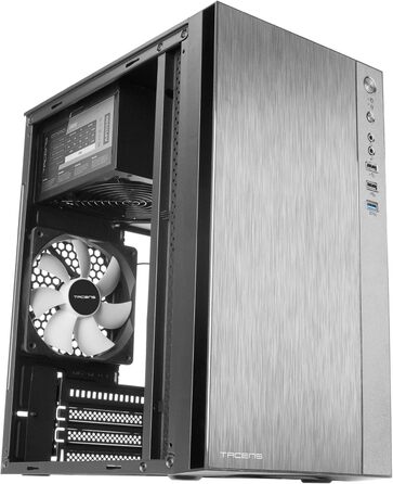 Корпус для ПК Tacens Anima ACX500 Micro ATX з блоком живлення 500Вт, 12 см вентилятор, USB 3.0, чорний, компактний