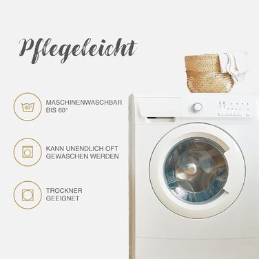 Комплект постільної білизни Aura Petrol 200x200 см (3-teilig) – бавовна, дихаюча, з блискавкою