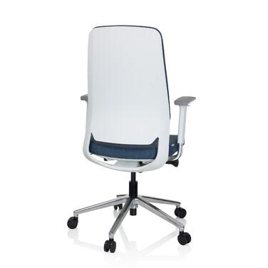 Офісне крісло / поворотне крісло CHIARO T4 WHITE тканина синя hjh OFFICE