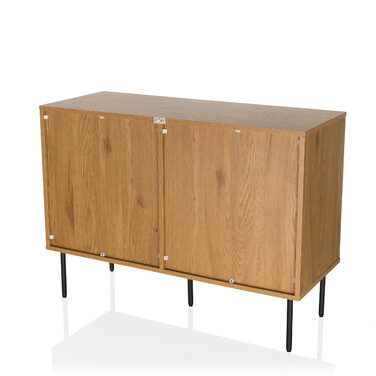 Сервант LINNO S 100x40x74 см, 2 дверцята, дуб, hjh LIVING