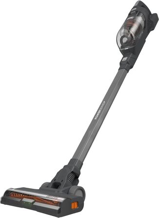 Акумуляторний пилосос BLACK+DECKER 3-в-1 BHFEA520J, 18В, безмішковий, ручний та підлоговий, турбощітка, 2 режими, бездротовий, з настінним кріпленням, щілинною насадкою, вбудованим акумулятором і зарядним кабелем