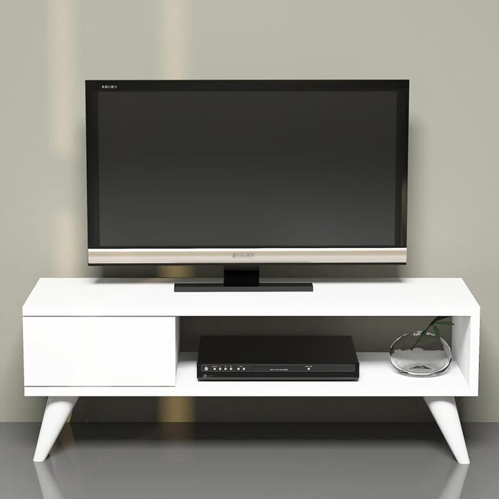 ТВ-тумба en.casa Aarup з полицею та шухлядою, дуб, 33x90x30 см