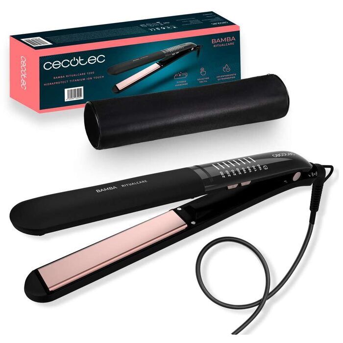 Випрямляч для волосся Cecotec RitualCare 1200 Titanium Ion Touch 60W з титановим покриттям