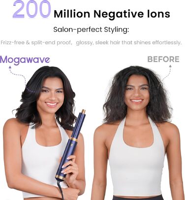 Mogawave Airstyler 5-в-1 Airbrush Pro 1000W: Фен-щітка, стайлер для волосся з іонізацією та обертанням