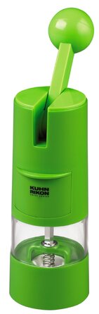 Ручний млинок для солі та перцю KUHN RIKON Ratchet Grinder з регульованим керамічним механізмом, зелений