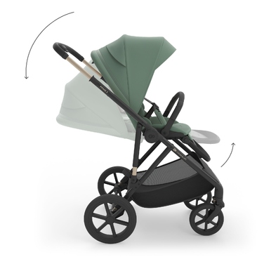 Дитячий візочок Kinderkraft Prime 3 3в1 2026 Dark Green (темно-зелений)
