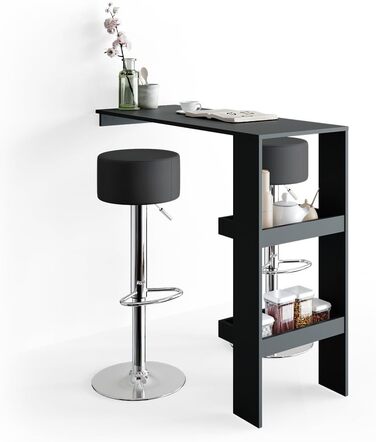 Барний стілець Vicco, комплект 2 шт., сірий, 38.5×92 см