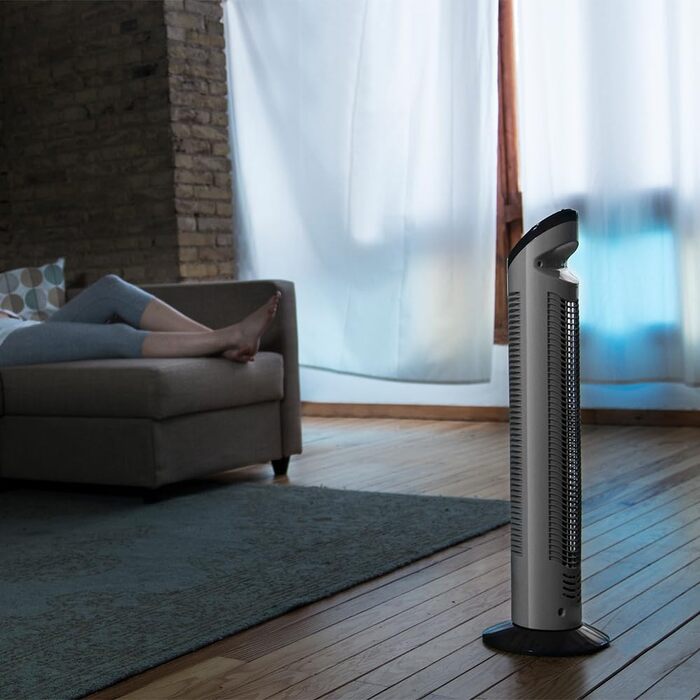 Вентилятор Cecotec EnergySilence 790 Skyline 50W, 76 см, механічний, з таймером, білий