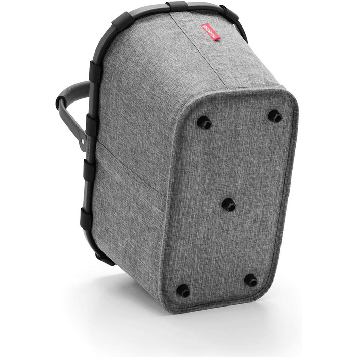 Кошик для покупок Reisenthel Carrybag Frame Twist Silver з кришкою Black, сріблясто-чорний