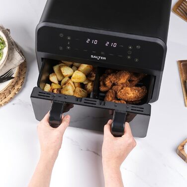 Фритюрниця Salter 4.2 л, ручна, без олії, EK6364VDE – мультикухня для м'яса та риби