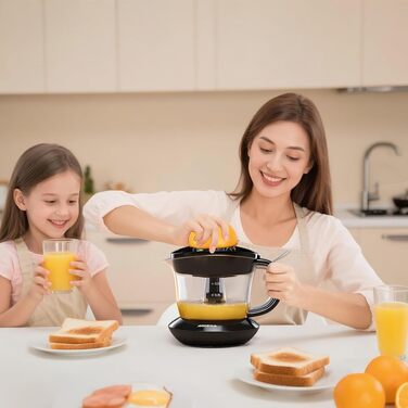Електрична цитрусовижималка Aigostar 700 мл, 40 Вт, 2 режими, BPA-free, чорна