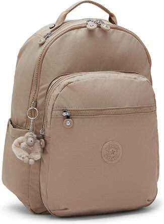 Великий міський рюкзак Kipling SEOUL, синій з бежевим (Tan Beige)