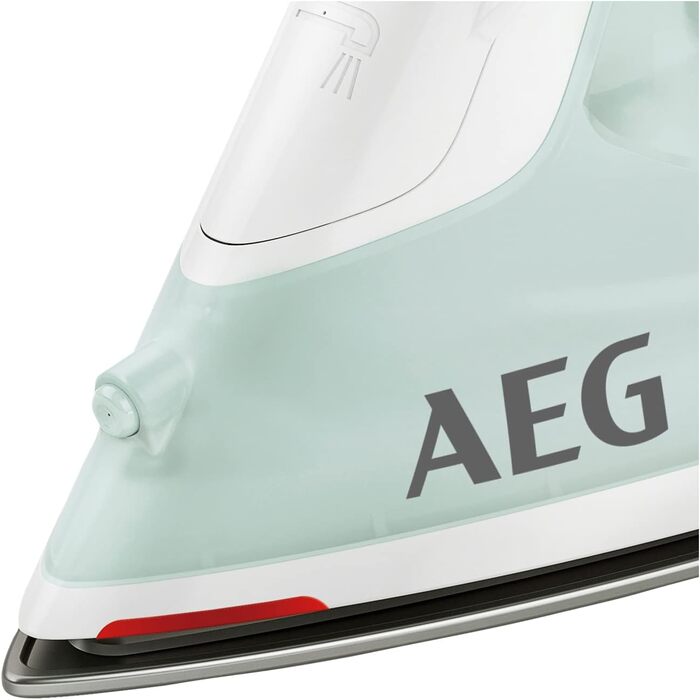 Праска AEG DB 1740LG, 2400 Вт, 110 г/хв паровий удар, керамічна підошва, резервуар 250 мл, антинакип, серія 3000, світло-зелена/біла