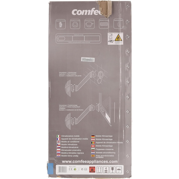 Переносний кондиціонер Comfee MPPH-09CRN7, 9000 BTU (2,6 кВт), охолодження, вентиляція та осушення, для приміщень до 33 м², з гнучким повітроводом