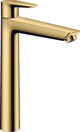 Змішувач для ванної кімнати Hansgrohe Talis E з витяжною висотою 110 мм (золотий колір), економія води (EcoSmart)
