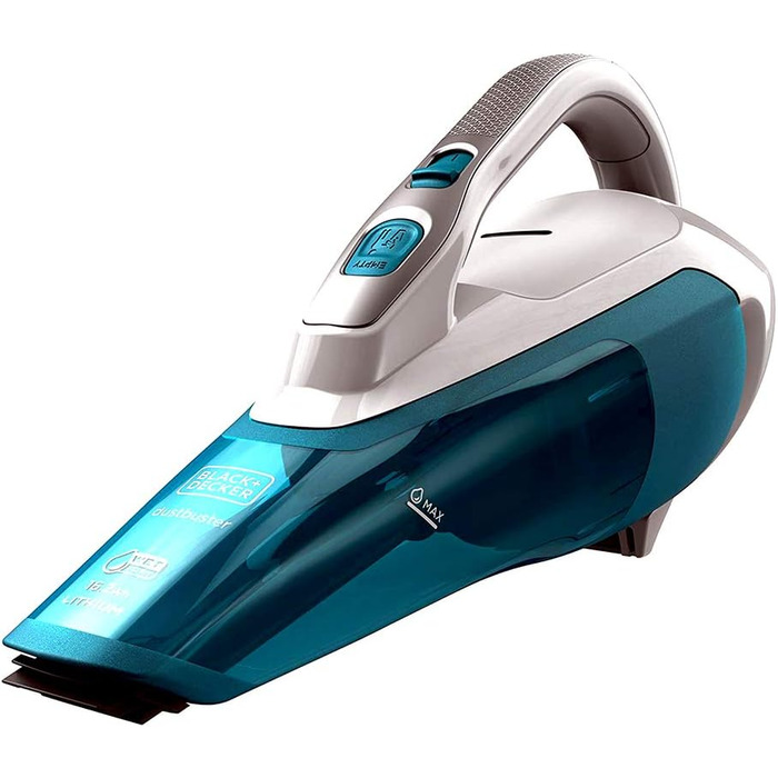Акумуляторний ручний пилосос Black+Decker WDA315J 10.8В 1.5Аг, 2-в-1, для вологого та сухого прибирання, безмішковий, синьо-білий Dustbuster