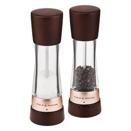 Набір ручних млинків для солі та перцю Cole & Mason Derwent Precision+, сталь/акрил, 190 мм, колір Gunmetal Grey