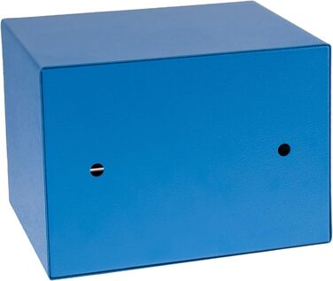 Сейф HMF 49216-05 малий для меблів з ключем, 23x17x17 см, синій