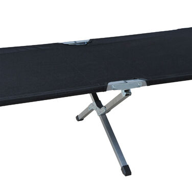 Outsunny Camp Bed Кемпінгове ліжко з сумкою чорне