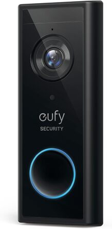 Eufy Security відеодзвінок бездротовий, 2K HD, з камерою, розпізнаванням людей, аудіо, без підписки, легка установка (потрібна HomeBase 2)