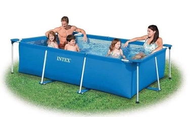 Каркасний прямокутний садовий басейн для дітей Intex 28270, 220x150x60 см