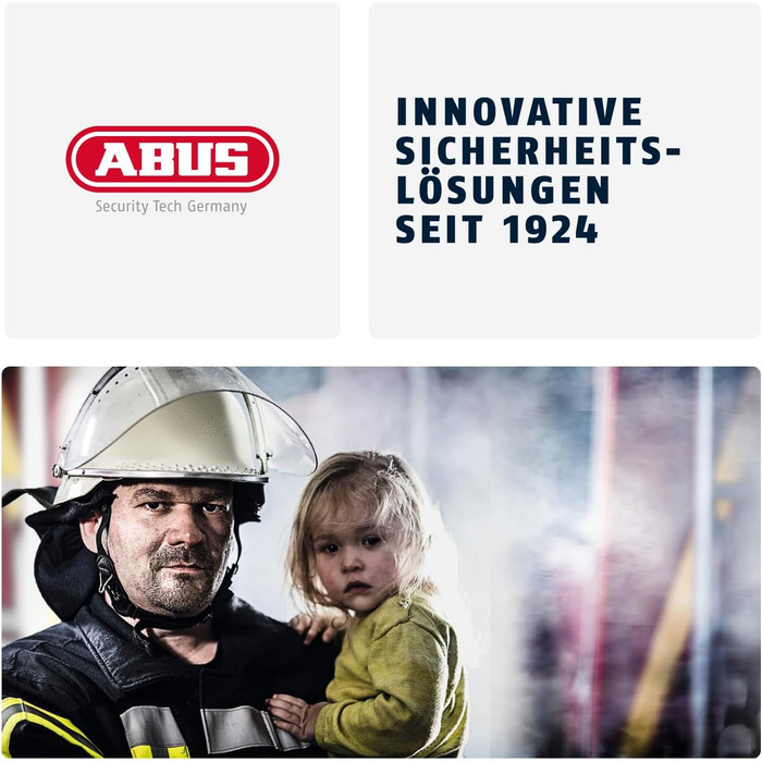 Детектор чадного газу ABUS COWM510 з LCD-дисплеєм, білий