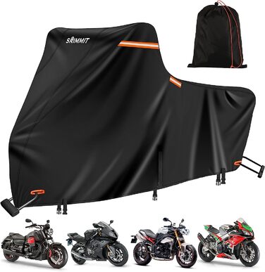 Мотоциклетний чохол для Harley Davidson Touring 3XL, водонепроникний 420D, захист від УФ, дощу та пилу, чорний