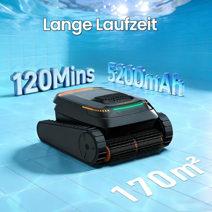Робот-пилосос для басейну Pool-Royal PR10 Limited Design Edition 2026: автоматичне очищення дна, стін та водної лінії, акумулятор 120 хв