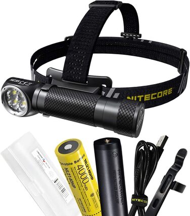 Лобовий ліхтар Nitecore HC35 з акумулятором NL2140HP, 2700 лм, USB зарядка