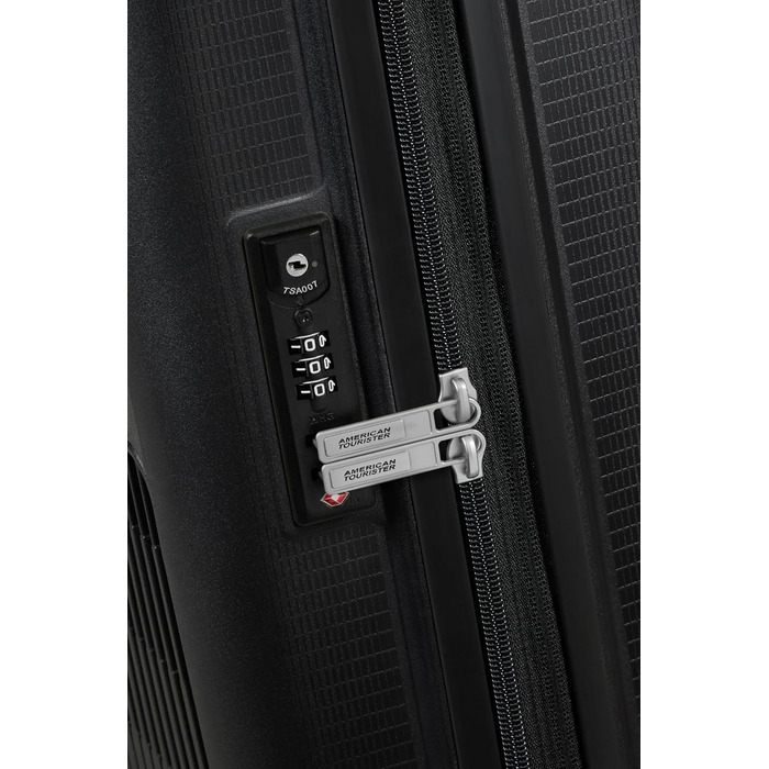 Валіза American Tourister Aerostep Spinner S, розширювана, 55 см, 36/40 л, чорна, ручна поклажа