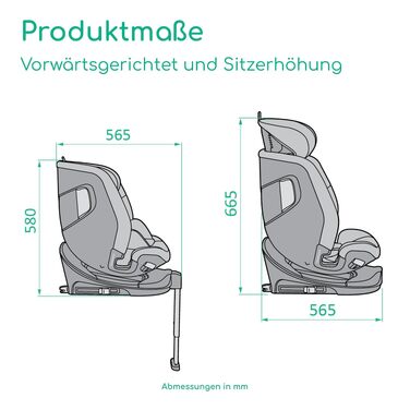 Дитяче автокрісло Bebeconfort 360 i-Size RevolveFix Max 360, поворотне, 40–150 см, Element Graphite