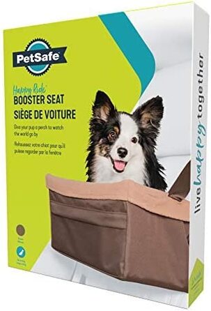 Автокрісло для собак PetSafe Happy Ride, сидіння-підставка для авто, пікапів і SUV, для домашніх тварин до 8 кг, розмір S, коричневе