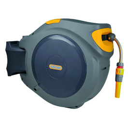 HOZELOCK Auto Reel 40m: Автоматичний шланг на котушці. Легка установка, шланг 40м, з розпилювачем та аксесуарами. 5 років гарантії. [2595R0000]