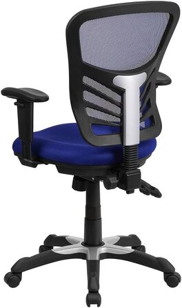 Офісне крісло Flash Furniture, металеве, синє, 69x65x112 см