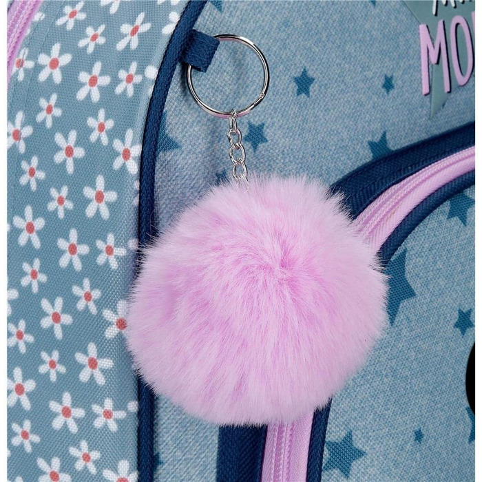 Дитячий рюкзак на колесах Disney Minnie Style, синій, 32x43x21 см, поліестер, 28,9 л