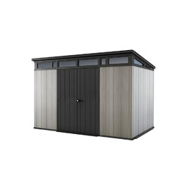 Садовий будинок Keter Artisan Gerätehaus 214x218x226 см, 8.3 м³ – вуличний, з підлогою, двостулковими дверями та вікнами, сірий
