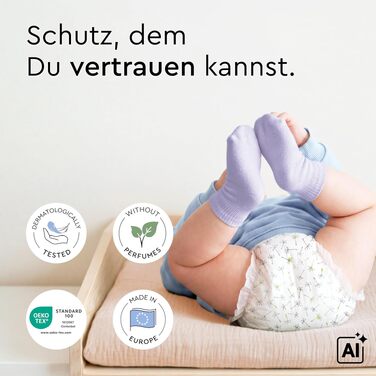 Гіпоалергенні підгузки LILLYDOO, розмір 4 (9+ кг), щомісячний запас, 150 шт.