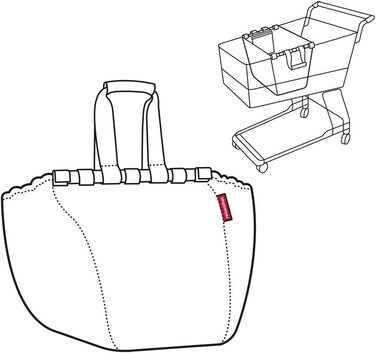 Сумки для покупок Reisenthel Gilching 2 шт 38x51x32,5 см червоні з білими крапками