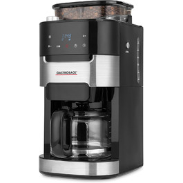Кавоварка Gastroback 42711 Grind & Brew Pro з вбудованим конічним млинком, 8 ступенів помелу, фільтраційна, LCD-дисплей, пластик