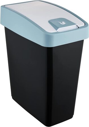 Сміттєвий бак keeeper Premium з фліп-кришкою Soft Touch 25 л, синій Nordic Blue